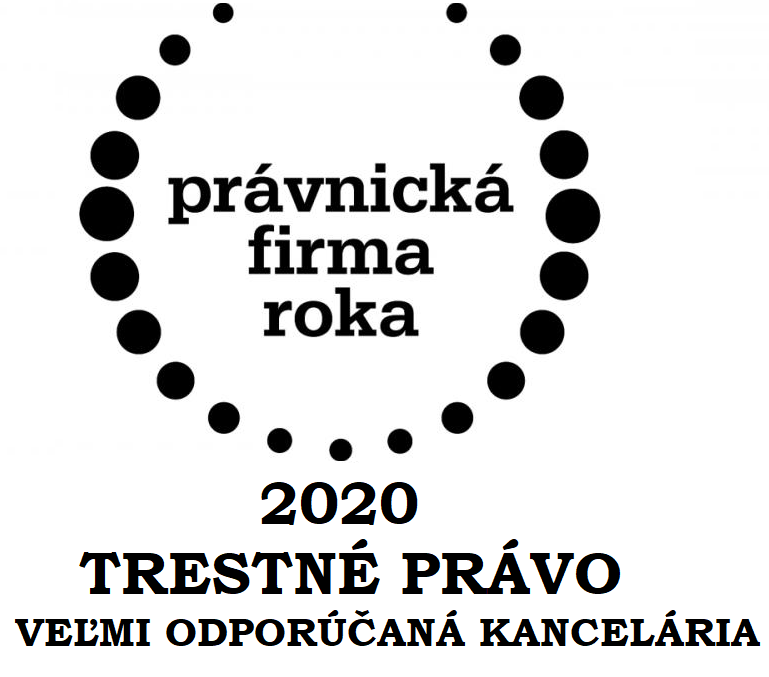 Právnická firma roka 2020 ocenenie